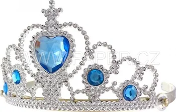 Karnevalový kostým Godan Dětská korunka pro princezny s modrými kameny