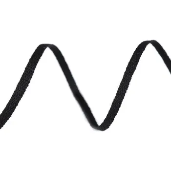 Bavlněná šňůra - pertle šíře 3 mm 3 černá