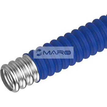 Vodovodní potrubí Merabell Trubka nerezová vlnovcová AQUA Profi pro vodu DN12 pro matici G1/2", modré opláštění (svitek 3 m), M0137