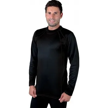 Pánské termo triko s dlouhým rukávem EVONA MERIBEL NEW, černé W022070