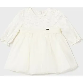 Kojenecké šaty luxusní kojenecké šatičky se zlatou výšivkou Mayoral 2855-24 velikost 62