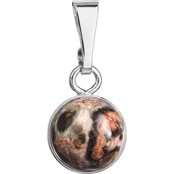 Oblečení a móda Stříbrný přívěsek s pravým minerálním kamenem 14033.3 Jaspis Leopard Skin