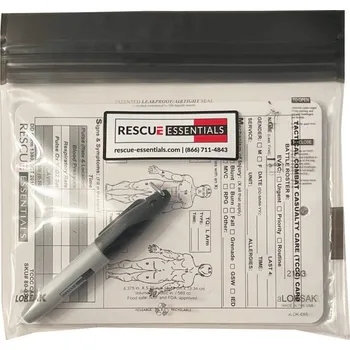 Lékárnička TCCC karta - sada (8 karet a popisovač)