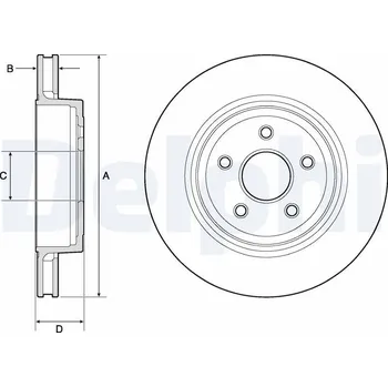 Brzdový kotouč Brzdový kotouč DELPHI BG9170C