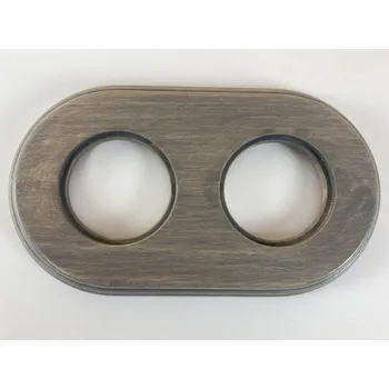 vypínač FONTINI by Font Barcelona Rámeček a dvojrámeček Garby Colonial dřevo - šedý Kolik prvků rámečku: 2-nás. rámeček