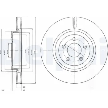 Brzdový kotouč Brzdový kotouč DELPHI BG9050
