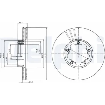 Brzdový kotouč Brzdový kotouč DELPHI BG4173
