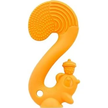 Hračka pro kojence Mombella Kousátko Squirrel oranžová