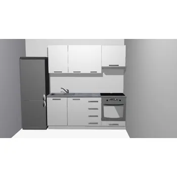 Kuchyňská linka Kuchyňská linka Rouve bílá / beton