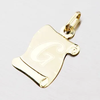 Přívěsek Přívěsek žluté zlato 585 pergamen s písmenkem G 43-2065-G