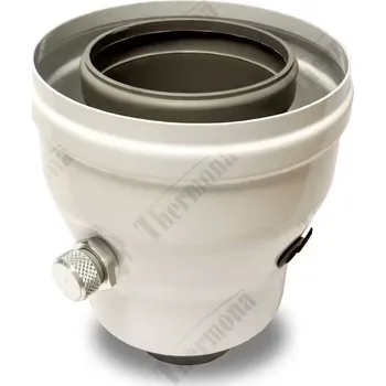 Kotel Thermona Redukční příruba z průměru 60/100 na 80/125 s měřícími místy, PP, 24678