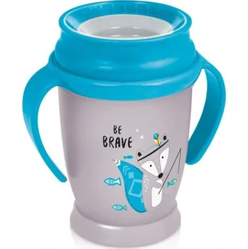 Lovi Hrníček 360° s úchyty 250ml Junior modrá