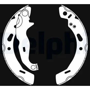 Brzdová čelist Sada brzdových čelistí DELPHI LS2016