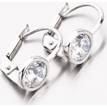 Náušnice Dámské náušnice bílé zlato 585 zirkon PKL12-014