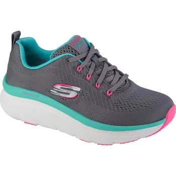 Dámské tenisky Šedé dámské tenisky Skechers D'Lux Walker - Fresh Finesse 149368-GMLT Velikost: 37