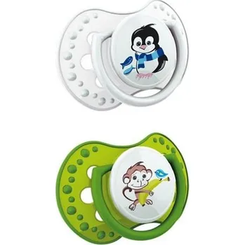 dudlíky Lovi Dudlík silikonový Hot&Cold 3-6m 2 ks zelená