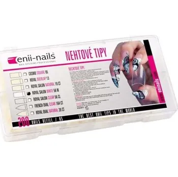 Umělé nehty ENII NAILS Royal white 200 ks - box