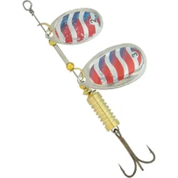 Umělá nástraha KAMASAKI - Rotační třpytka Stork Červená Stříbrná vel. 3