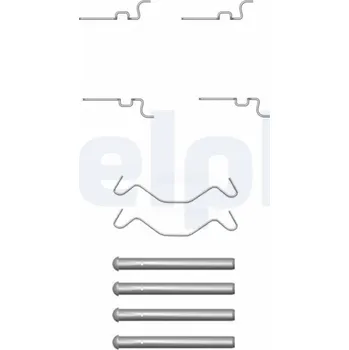 Přislušenství brzdového systému Sada příslušenství, obložení kotoučové brzdy DELPHI LX0435