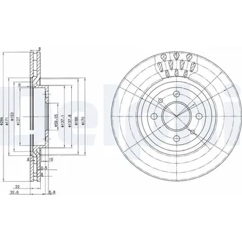Brzdový kotouč Brzdový kotouč DELPHI BG2617