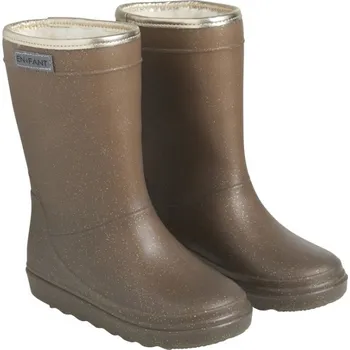 Chlapecká zimní obuv EN-FANT Termo holínky Chocolate Chip Glitter 24 EU