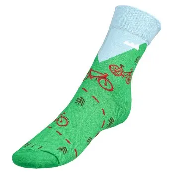 Ponožky Kolo 2 39-42 zelená, modrá