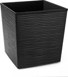 Plastový květináč Juka vroubek 250x250 mm, černý