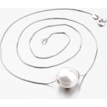 Náhrdelník Dámský náhrdelník stříbro 925 perly kuličkou N1300209-0851-SLX délka 40 cm