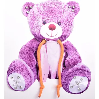 Nášivka Nášivka ve fialové barvě ve tvaru medvídka FU003