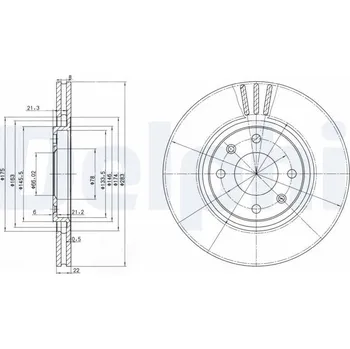 Brzdový kotouč Brzdový kotouč DELPHI BG2690