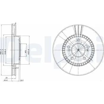 Brzdový kotouč Brzdový kotouč DELPHI BG3061