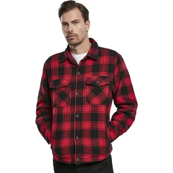 Pánská casual bunda bunda zimní - Lumberjacket checked - BRANDIT - 9478-red/black checkered - 3XL