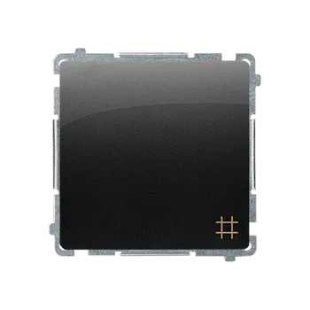 vypínač SIMON BMW7.01/49 Přepínač křížový, řazení 7, (strojek s krytem) 10AX, 250V~, šroubové svorky, černá