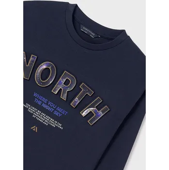 Chlapecké tričko Mayoral Tričko L/s Mayoral 842 barva: modrá, Rozměr: 152 (12 let)