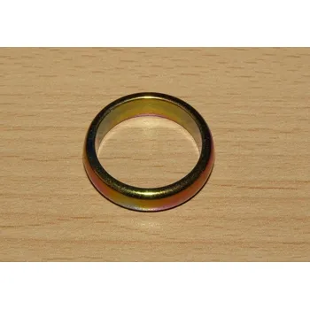 Drahý kámen Hematit pokovený - Prstýnek - průměr 19 mm - kp6