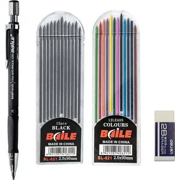 Grafitová tužka Profesionální tužka pro kancelář a školu - černá sada per