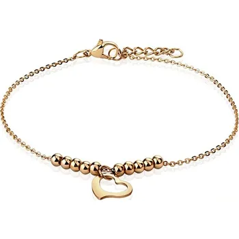 Náramek Dámský náramek ocel srdce v barvě SSAHBJ-14281-RD délka 20 cm