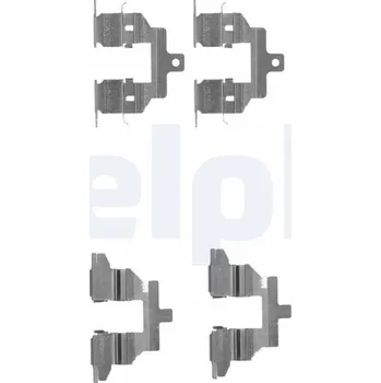 Přislušenství brzdového systému Sada příslušenství, obložení kotoučové brzdy DELPHI LX0531