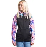 Meatfly dámská technická mikina Alisha Peach Aquarel/Black | Růžová | Velikost S