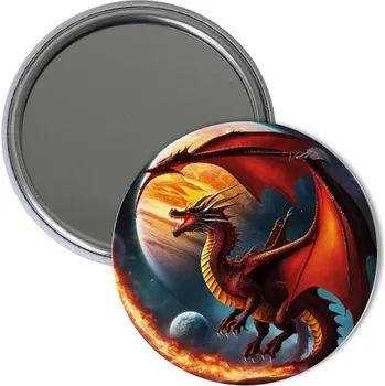 Létající drak Zrcátko s potiskem Drak vesmír