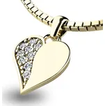 Dámský přívěsek žluté zlato 585/1000 přírodní diamant 0.108 ct G/SI 10880-ZL-DIA bez řetízku