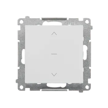 vypínač SIMON TZP1K.01/114 Ovladač žaluziový - tlačítko (přístroj s krytem), třípolohový, řazení 1/0-0-1/0,