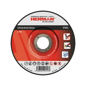 Brusný kotouč Brusný kotouč HERMAN GS-30 CLASSIC na ocel (150 x 6,0 x 22,23 mm / 1ks)