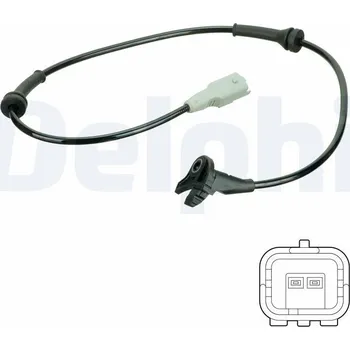 Přislušenství brzdového systému Snímač, počet otáček kol DELPHI SS20745