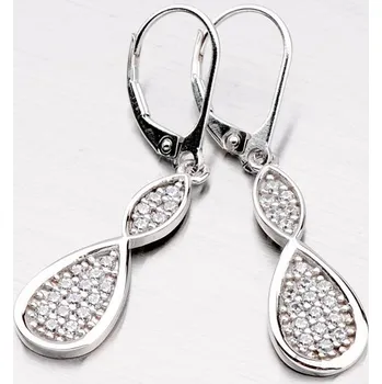 Náušnice Dámské náušnice stříbro 925 zirkon visací se ZS-026/E-OKS