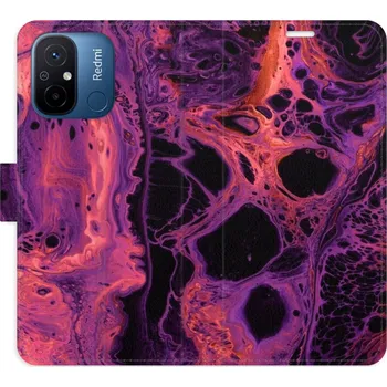 Pouzdro na mobilní telefon Flipové pouzdro iSaprio - Abstract Dark 02 - Xiaomi Redmi 12C