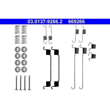 Brzdový systém Sada příslušenství, brzdové čelisti ATE 03.0137-9266.2