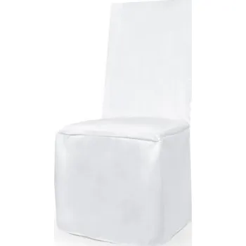 Potah na židli Saténový potah na židli - bílý II