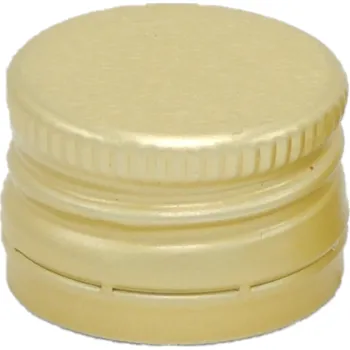 Víčko na zavařovací sklenici Hliníkové víčko na lahev ZLATÉ 25 mm s garančním kroužkem Počet kusů v balení: 1