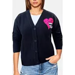 Dámský svetr na knoflíky Karl Lagerfeld - Velikost S, Barva Černá 55545 221L2042